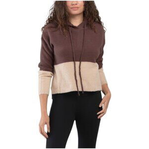 THEO & SPENCE Fuzzy Two Tone Hoodie